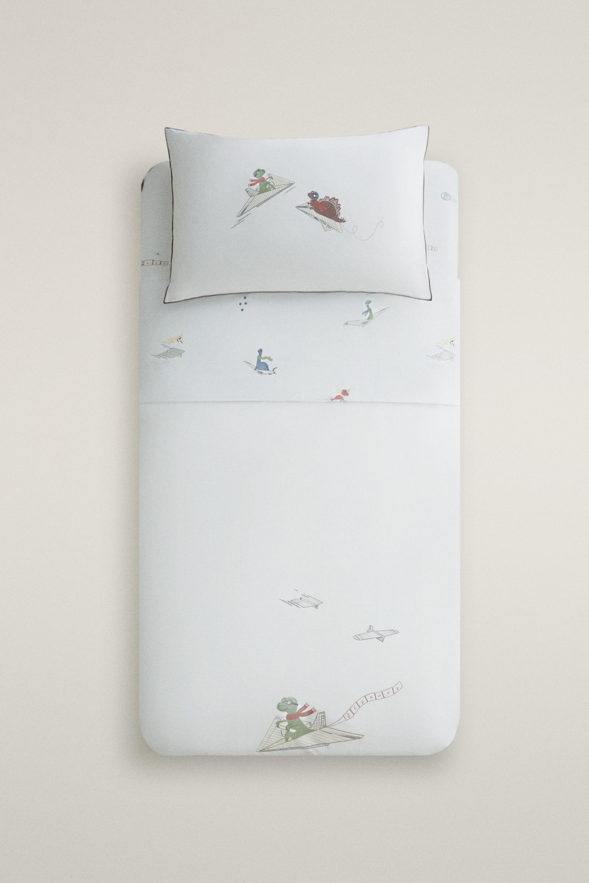 REVERSIBLE DINOSAUR KIDS' DUVET COVER